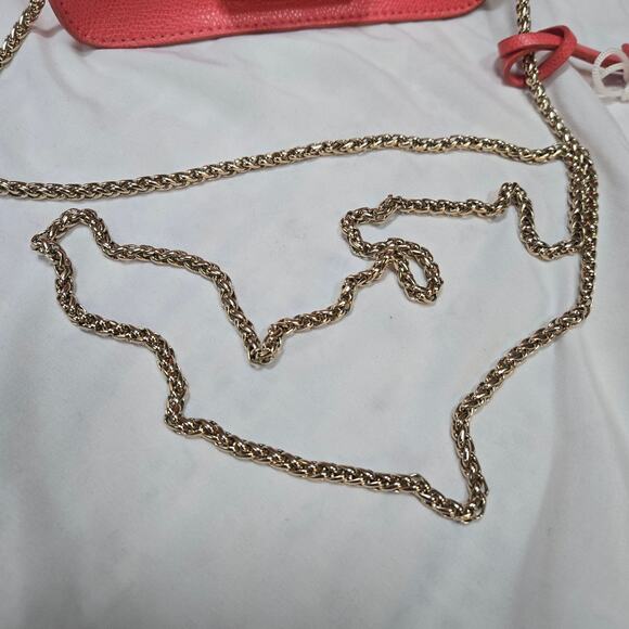 Furla Metropolis Rose Pink Mini Chain Shoulder Clutch Purse Bag - Picture 16 of 16